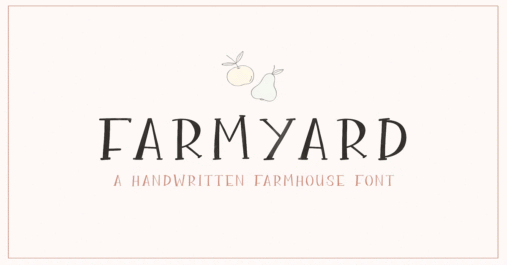 Farmyard Premium Free Font Download