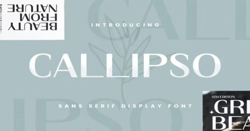 Callipso fancy, Labels, Logo, magazine Download free Font