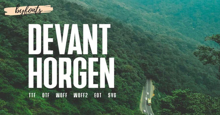 Devant Horgen - Modern Typeface + WebFont Premium Font