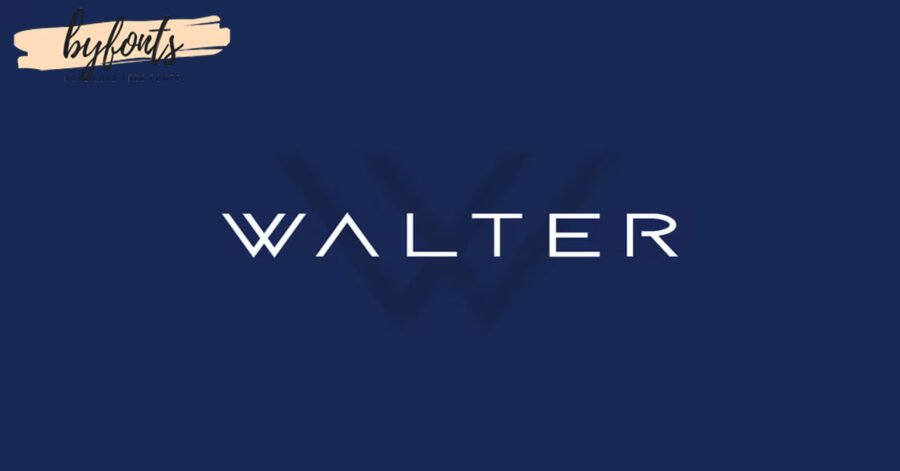 WALTER - Modern / Techno / Scifi Typeface  Download Premium Free Font