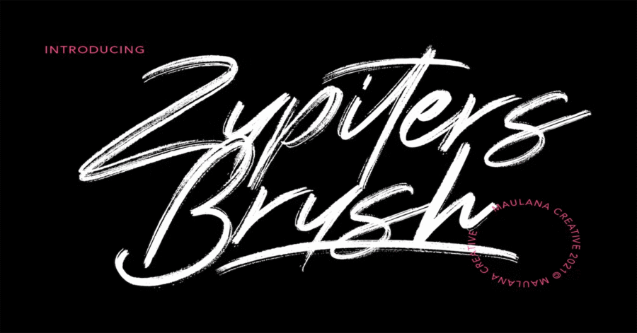 Zupiters Brush Premium Free Font Download